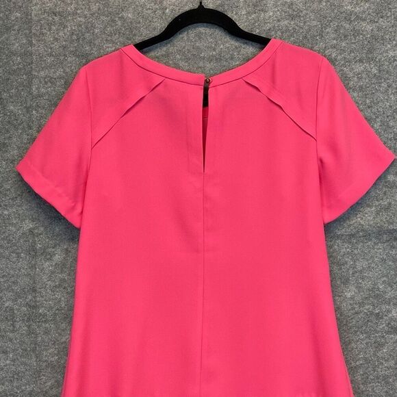 BANANA REPUBLIC Dress Size 10 Pink Flounce Shift Dressy Cocktail Party Summer - Picture 9 of 16